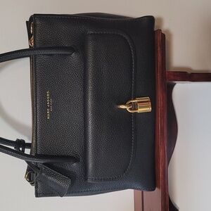 Marc Jacob's black leather 2 way bag with lock & key